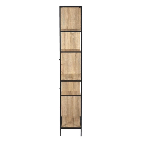 Kovový loftový regál Rack L s policemi na knihy a dekorace do obýváku 180x80 cm