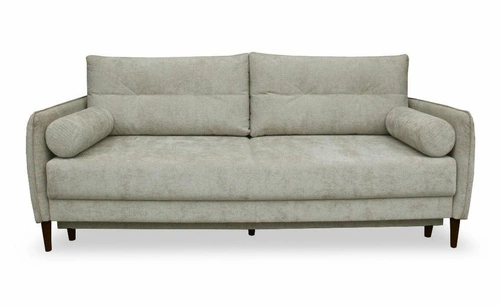 Rozkládací pohovka Lika pro 3 osoby s úložným prostorem a funkcí spaní béžová do obýváku