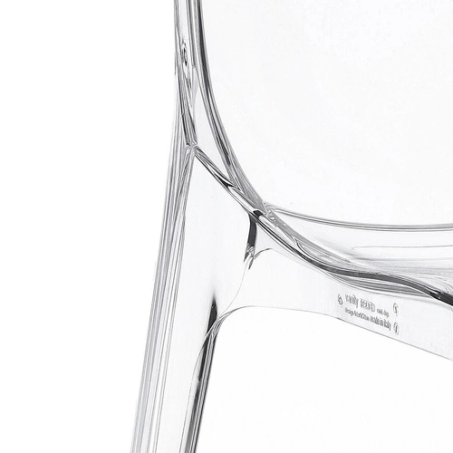Průhledná jídelní a zahradní židle SCAB Design moderní stohovatelná z plastu