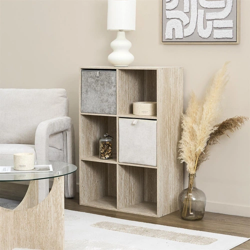 Intesi Emilia látková úložná krabice 30x30 do regálu a šatní skříně béžová