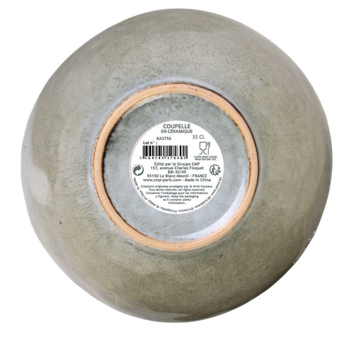 Keramická miska na polévku Laguna Intesi 350 ml zelená moderní do jídelny