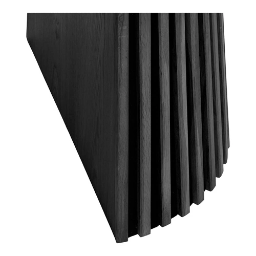 Rozkládací kulatý jídelní stůl Osaka 120 cm černý dub moderní House Nordic