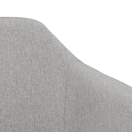 Čalouněná šedá jídelní židle s područkami Molto Intesi moderní skandinávský styl