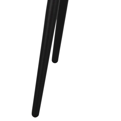 Jídelní stůl Wicklow 140x80 cm bílý mramor moderní keramický na černých nohách Actona