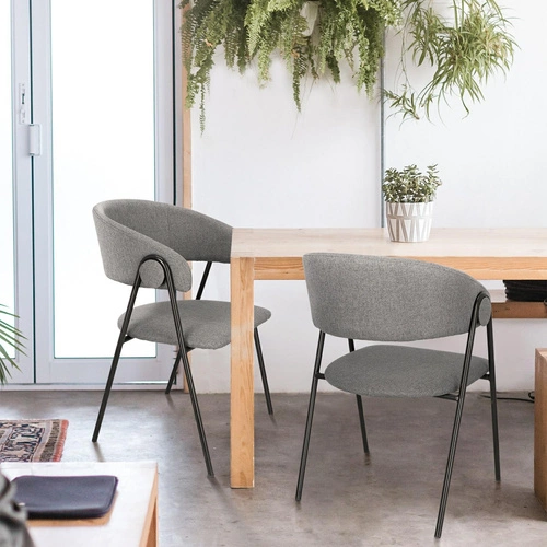 Sada 2 šedých židlí Larisa