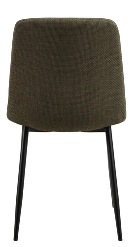 Čalouněná jídelní židle Becca Actona olivová moderní s černými nohami