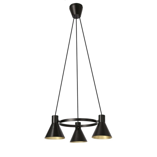 Více Závěsná lampa 3x40W E27 matná černá
