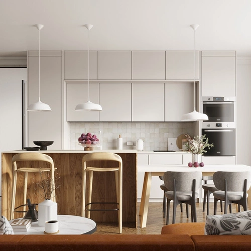 Závěsné svítidlo GINA bílá moderní nad stůl do obýváku a jídelny 38 cm SOLLUX LIGHTING