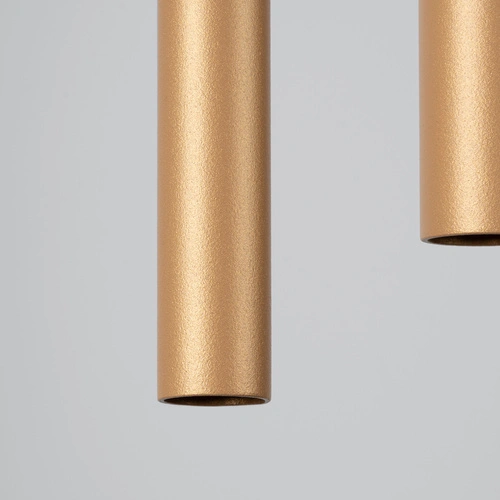 Závěsné zlaté svítidlo Pastelo 2 moderní nastavitelné do obývacího pokoje a jídelny SOLLUX LIGHTING