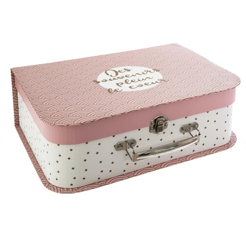 Sada 3 kufrů růžové barvy