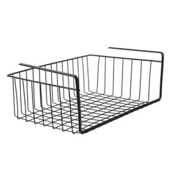 Závěsný policový koš M černý