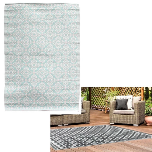 Moderní obdélníkový venkovní koberec na terasu Cannuccia mořský 120x180 Intesi