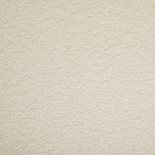 Houpací křeslo Olmeto bílé boucle do obýváku moderní skandinávský relaxační s područkami