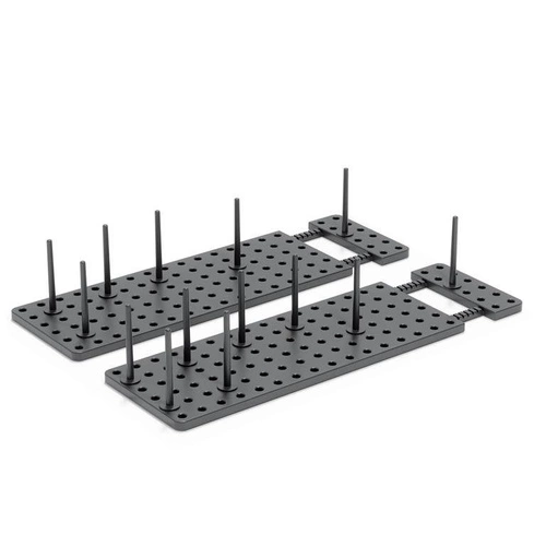 Odkapávač na nádobí do zásuvky Umbra Peggy černý moderní s nastavitelnou délkou