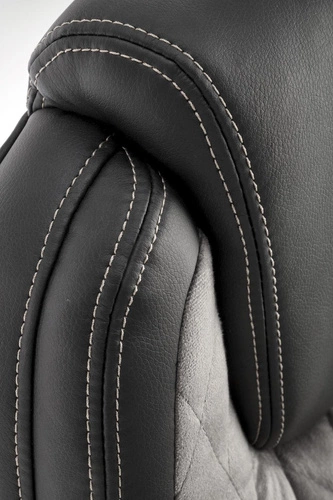 Ergonomická kancelářská židle Dalfer černá šedá s opěrkou hlavy a nastavitelnou Intesi do kanceláře