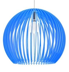 Závěsná lampa Haga 1x60W E27 36x36x110 modrá