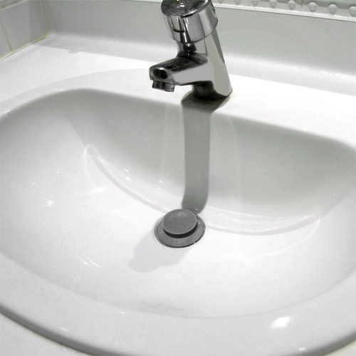 Silikonová zátka do dřezu černá Intesi moderní univerzální do kuchyně a koupelny 6 cm