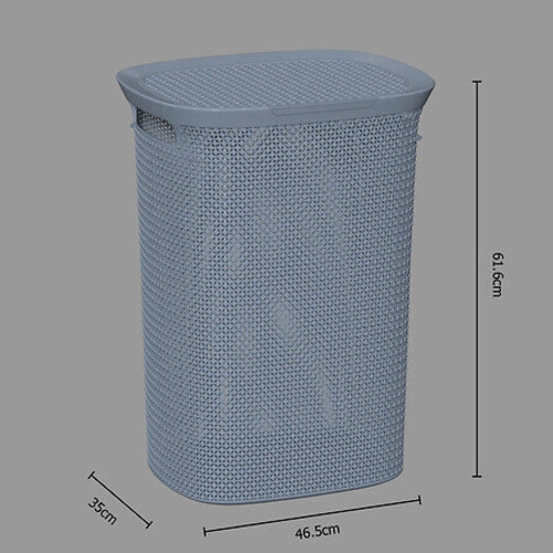 Plastový koš na prádlo do koupelny Scandi 57 l šedý moderní 5five simply smart