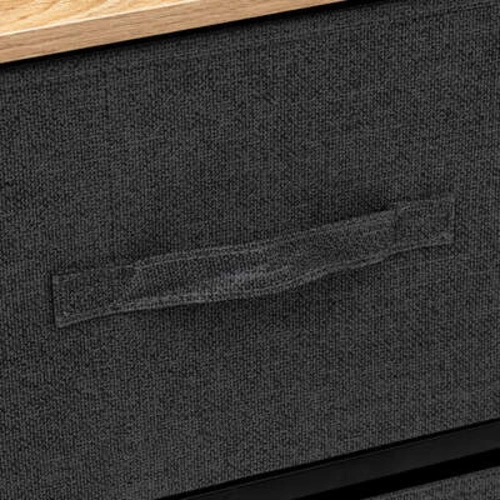 Černá komoda Tissa 100 cm s zásuvkami na nožkách moderní do předsíně 5five