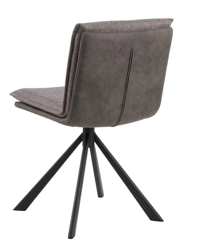 Otočená čalouněná židle Flynn Actona do jídelny a kanceláře šedá moderní s polštářem