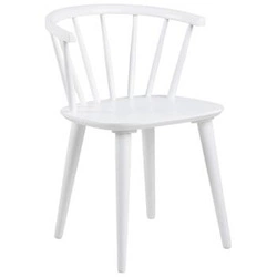 Dřevěná jídelní židle Ida Actona bílá s područkami ve skandinávském stylu do jídelny a kuchyně