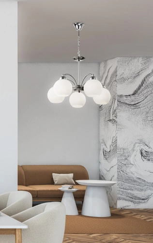 Závěsné svítidlo Tobago 5x60W E27 satin