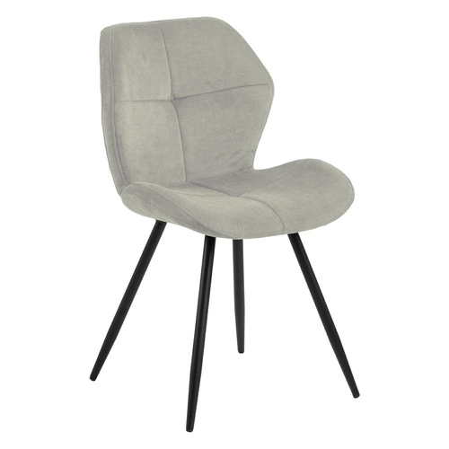 Čalouněná jídelní židle Petri Actona moderní béžová s černými kovovými nohami