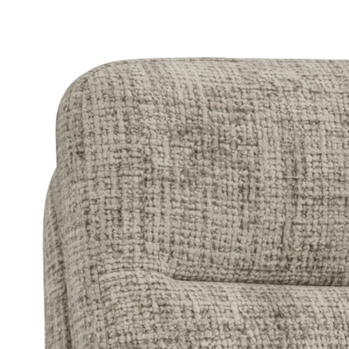 Actona Roger šedá čalouněná otočná jídelní židle s područkami