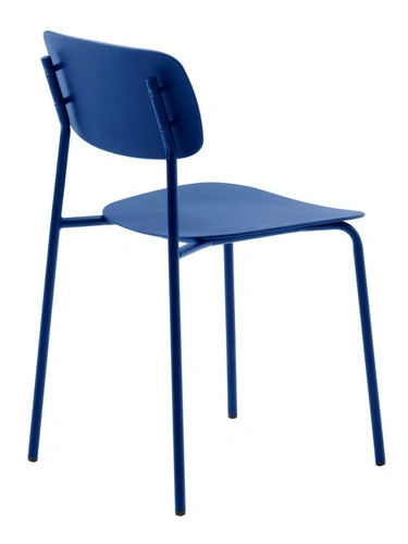 Jídelní a kuchyňská židle Kirkland moderní kobaltová stohovatelná