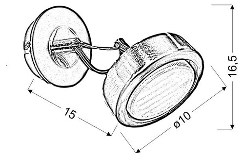 Nástěnná lampa Earth moderní kovovo-dřevěná s nastavitelným LED do ložnice a obývacího pokoje