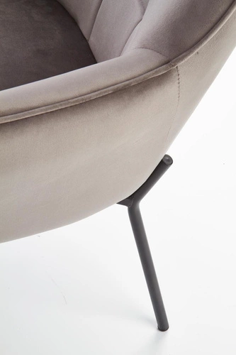 Moderní šedé křeslo Cabres s područkami do obýváku a kanceláře