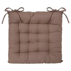 Prošívaný sedák na židli Atmosphera 38x38 hnědý moderní do jídelny s vázáním