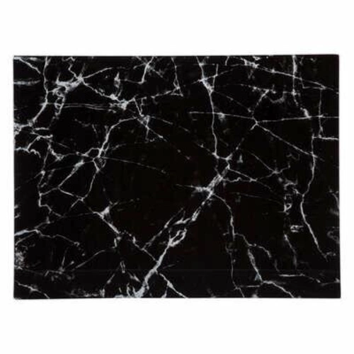 Skleněné kuchyňské prkénko obdélníkové Black Marble 5five simply smart na servírování 40x30 cm
