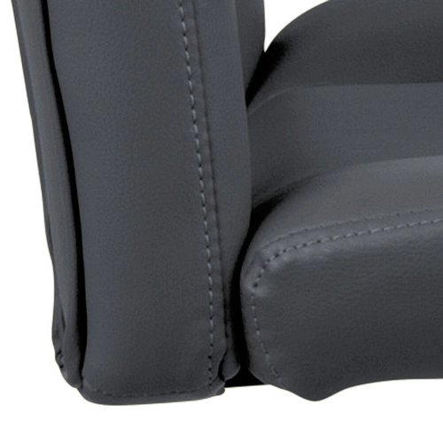 Barová židle Sylvia šedá čalouněná s opěrkou výškově nastavitelná moderní do kuchyně a k ostrůvku Actona