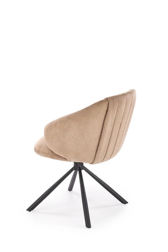 Otočná čalouněná židle Arnadine cappuccino s područkami do jídelny a obýváku Intesi