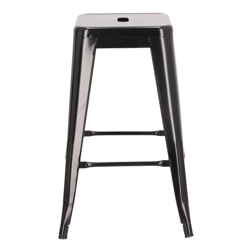 Barová židle Paris 66 cm černá inspirovaná Tolix OUTLET