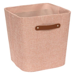 Textilní úložný box Ronda 31x31 růžový do police a šatny s úchytem 5five simply smart