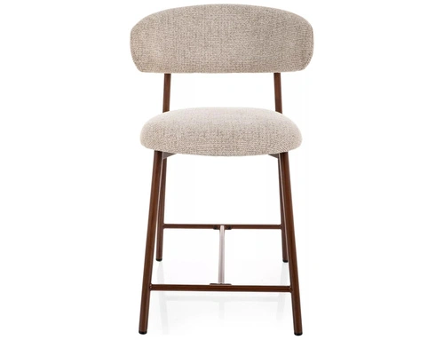 Barová židle Pasco Slim béžová s opěrkou do kuchyně moderní