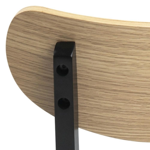 Jídelní dřevěná židle Roxby Actona moderní černá s přírodním sedákem