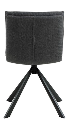 Jídelní židle Flynn Actona čalouněná tmavě šedá otočná moderní loftová