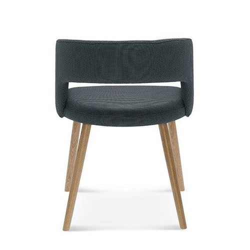 Jídelní židle Fameg Cube čalouněná s područkami buk kůže na míru