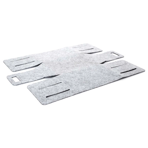 Plstěný koš/box S šedý skládací