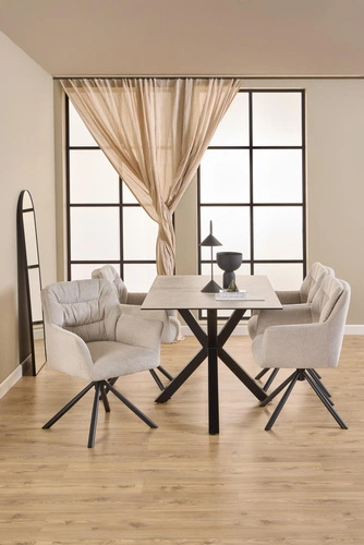 Stůl Heaven Actona 135x80 moderní jídelní stůl bílá keramika