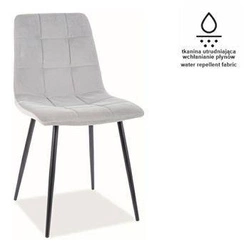 Židle Mello Matt Velvet 85 šedá