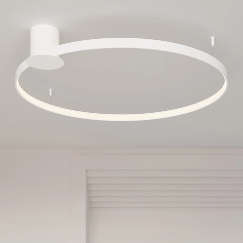 Stropní LED svítidlo Rio 110 bílý moderní kulatý do obýváku kuchyně a ložnice