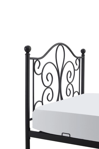 Postel Tala 120 cm kovová černá