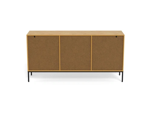 Komoda Palmdale dub přírodní černá 158 cm moderní do obývacího pokoje