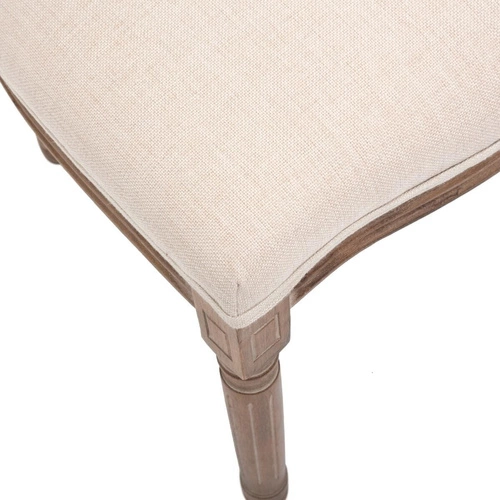 Jídelní čalouněná židle Cleon Atmosphera ratanová béžová dřevěná boho vysoké nohy