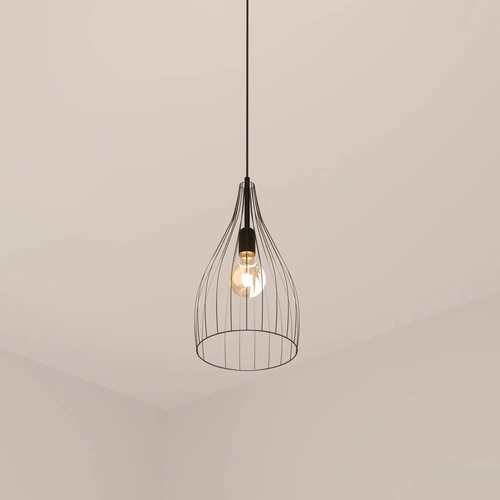 Závěsné svítidlo Rita černé kovové do obýváku a kuchyně moderní Atmosphera 37,5 cm