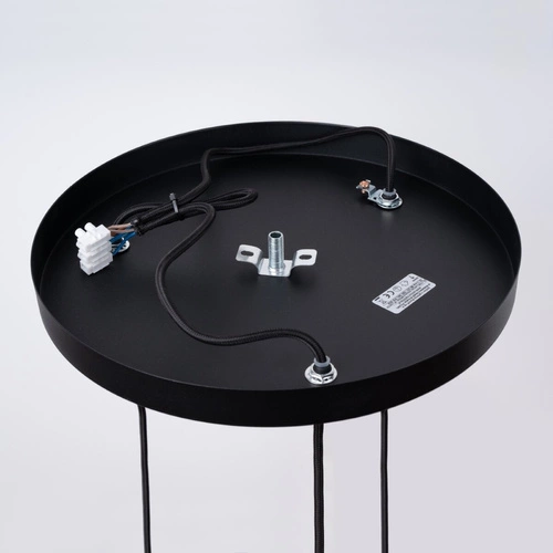 Moderní závěsné svítidlo BRINA 3P černé do obýváku a jídelny rozptýlené světlo